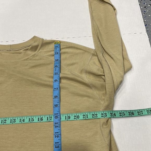 XGO Mens Flame Retardant Tan Long Sleeve Crewneck Shirt 2XL Workwear Outdoor - Picture 7 of 9